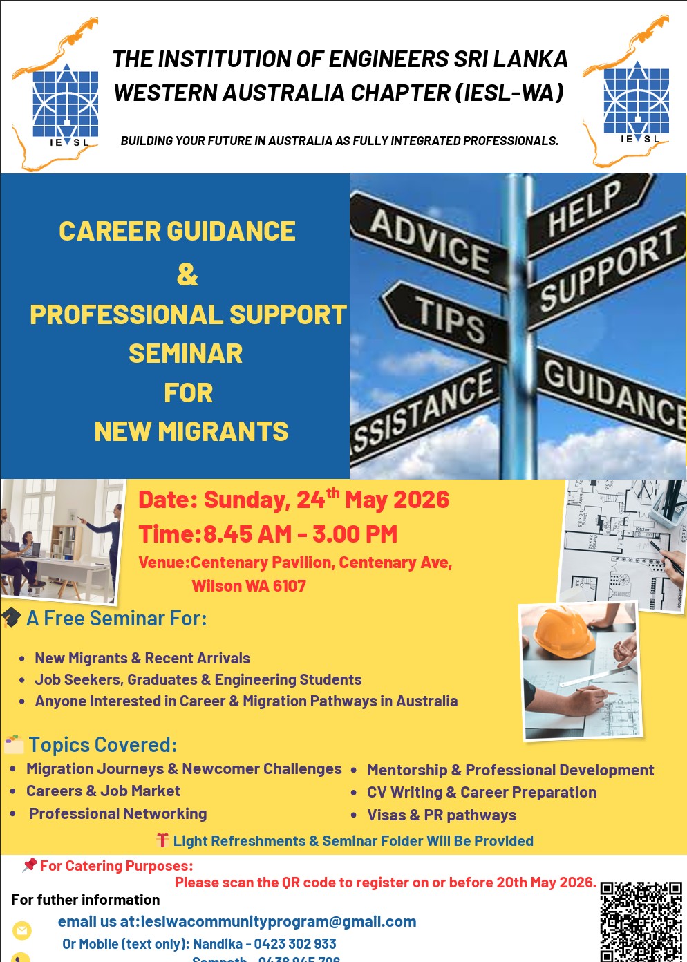 Career Guidance & Professional Support Seminar for New Migrants